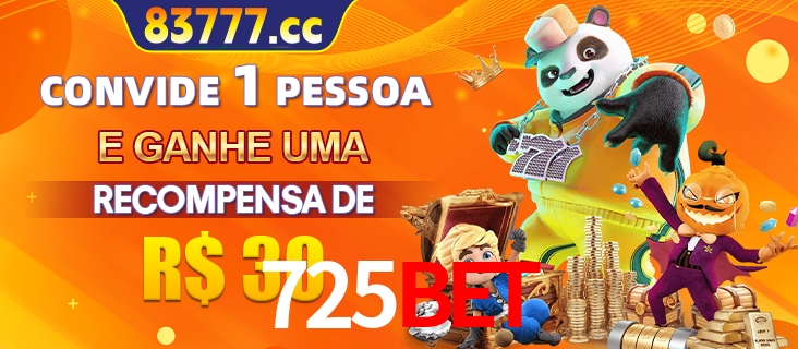 Banner institucional da 725BET sobre parceria de marcas e criação de uma marca de excelência, apresentando os mascotes de jogos populares como o Fortune Tiger.